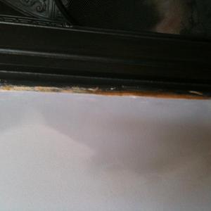 Damp patches on wall