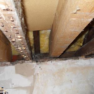 old plaster and lath ceiling