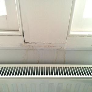 Sash window leak