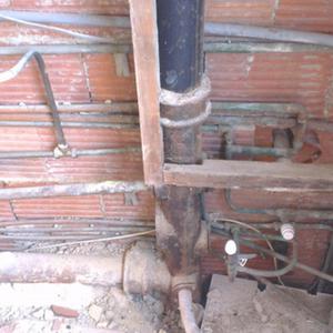 cutting soil pipe