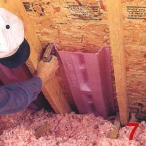 Insulation in eaves