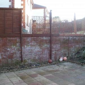 Failing retaining garden wall