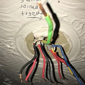 Ceiling rose wiring