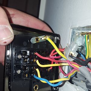 Bathroom extractor fan light switch