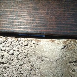 Gap between wood and wall