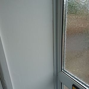 Cracks by door and window