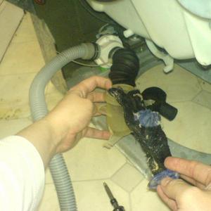 Remove sock from sump