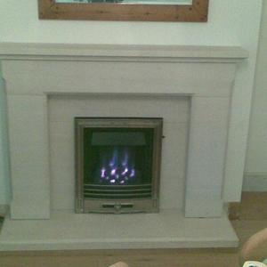 B+q fireplace and valor inset fire