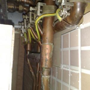 The boiler was bonded at least