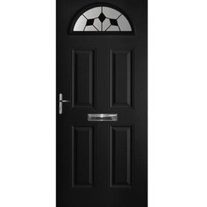Black Battersea Composite Door (Diamond)