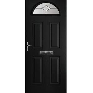 Black Battersea Composite Door (Star)