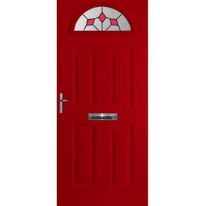 Red Battersea Composite Door (Diamond)