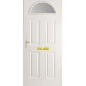 White Battersea  Composite Door (Plain)