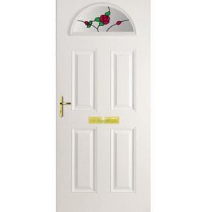 White Battersea  Composite Door (Rose)