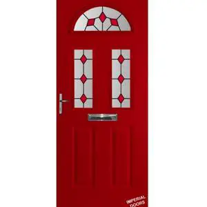 Red Mayfair Composite Door (Diamond)