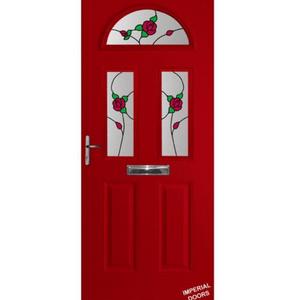 Red Mayfair Composite Door (Rose)