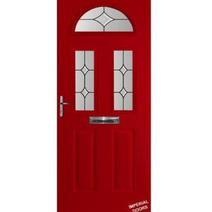 Red Mayfair Composite Door (Star)