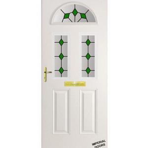 White Mayfair Composite Door (Diamond)