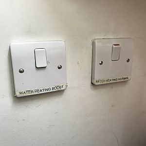 Water heater power switches