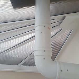 Flue in conservatory with box above (leaking)