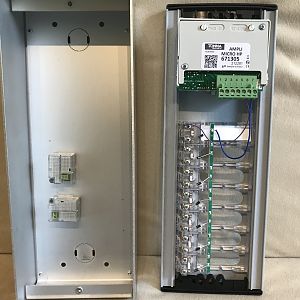 Acet Tonna 2-wire 7-way Backpanel with connector strips & Front Panel with speech module connections