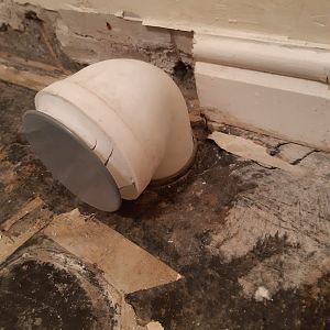 Toilet waste connection