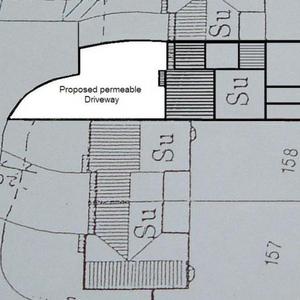 Proposed blockwork area