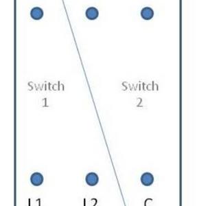 2 gang switch layout