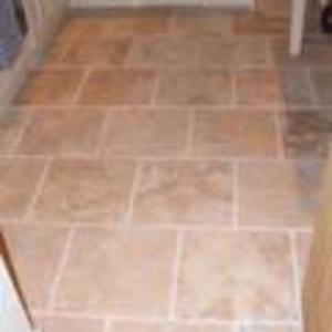 tumbled marble kitchen floor