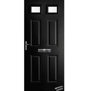 Black Picadilly Two Composite Door (Plain)