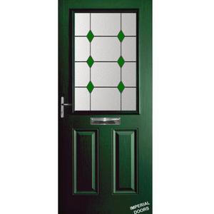 Green Trafalgar Composite Door (Diamond)