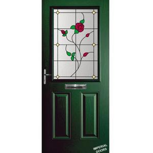 Green Trafalgar Composite Door (Rose)