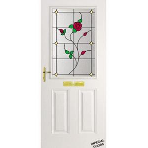White Trafalgar Composite Door (Rose)