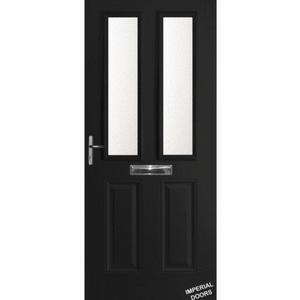 Black Kensington Composite Door (Plain)