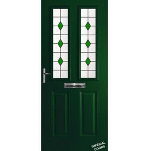 Green Kensington Composite Door (Diamond)