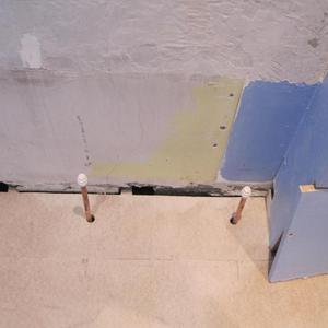 Flooring over heating pipes