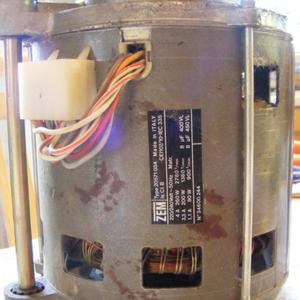 WD1034 motor removed & label