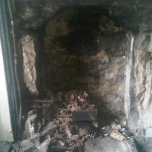 Kitchen Fireplace Demolition