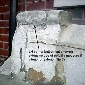 LH corner battlement