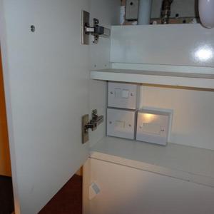 SWITCH UNITS in Cloakroom Cupboard