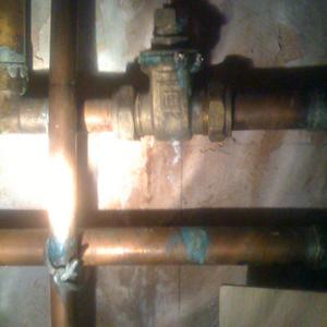 isolation valve under the kitchen worktop