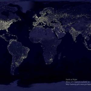 The earth at night