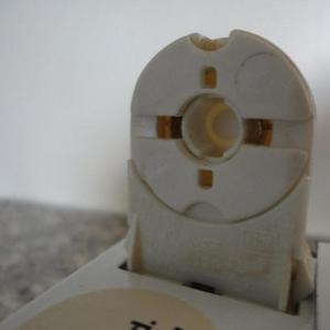 Close-up of end fitting