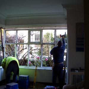 Window being fitted
