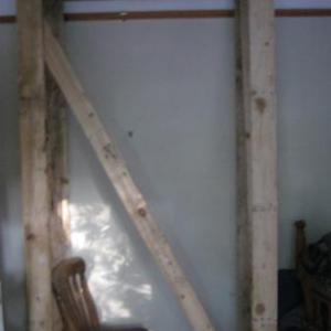Frame to hold plasterboard in position
