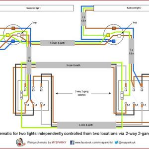 2-way 2-gang light switching