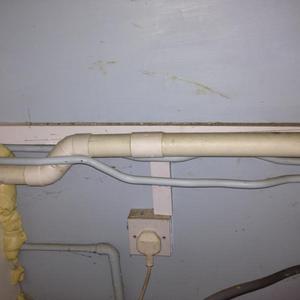 waste pipe from kitchen sink