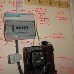 Elec mains and consumer unit