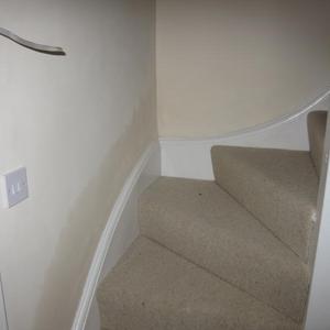 Damp on stairs after