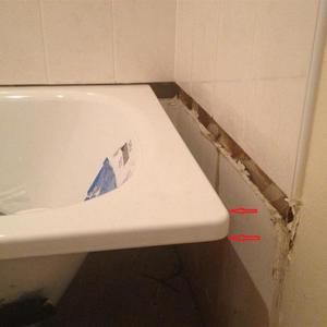 bathtub end gap